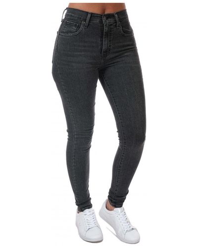 Levi's Levi's Mile High Superskinny Jeans Voor , Grijs - Zwart