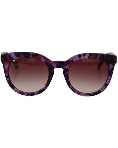 Dolce & Gabbana Gorgeous Tortoise Oval Sunglasses With Uv Protection - Brown