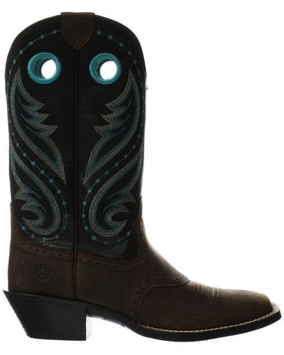Ariat Round Up Melrose Western Boots Leather - Black