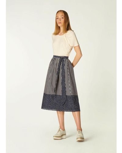 LK Bennett Smith Skirt, /Cream Cotton - White