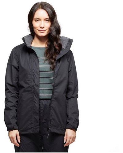 Peter Storm Downpour Waterproof Jacket With Adjustable Rollaway Hood - Black