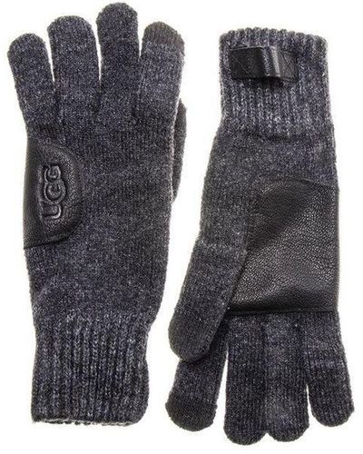 UGG Ugg® Leder Patch Handschoenen - Blauw