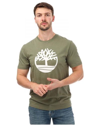 Timberland Kennebec Tree Logo T-Shirt - Green