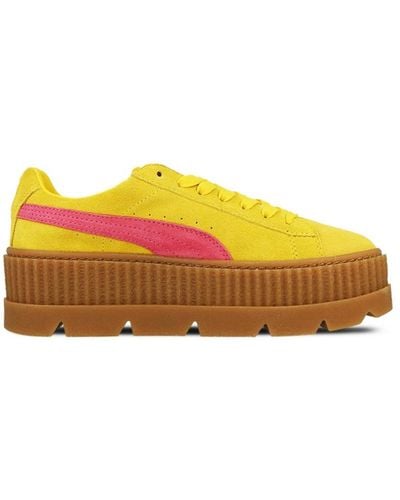 PUMA X Rihanna Fenty Cleated Creeper Trainers Leather (Archived) - Yellow