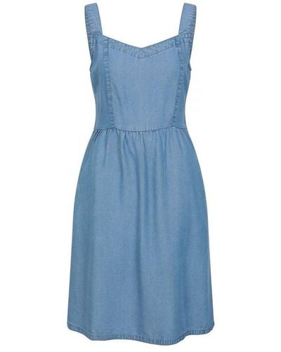 Mountain Warehouse Ladies Summer Time Chambray Midi Dress () - Blue