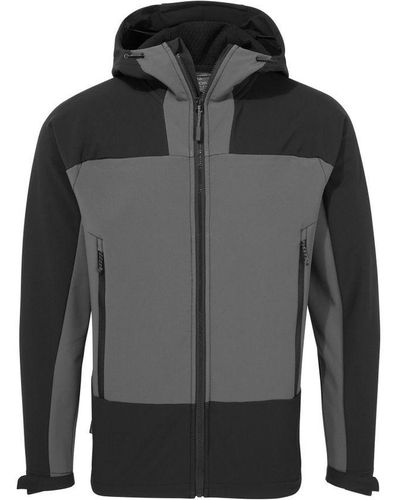 Craghoppers Expert Softshell Hooded Active Soft Shell Jacket (Carbon/) - Black