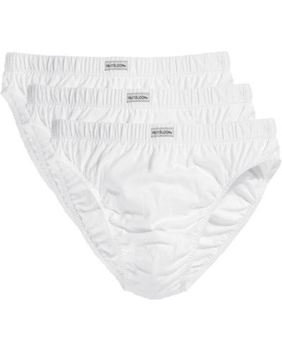 Fruit Of The Loom Classic Slip Briefs (Pack Of 3) () Cotton - White