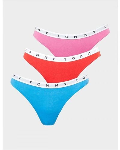 Tommy Hilfiger Womenss 3-Pack Thongs - White