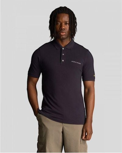 Lyle & Scott Embroidered Polo Shirt - Blue