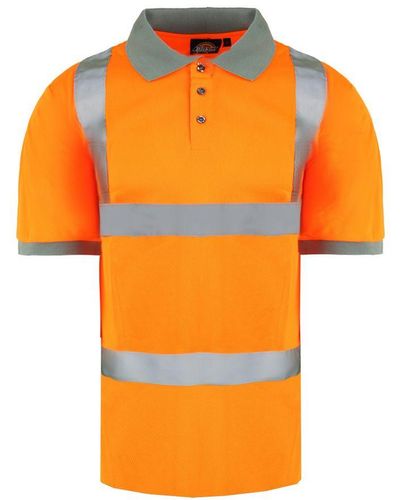 Dickies High Visibility Safety Polo Shirt - Orange