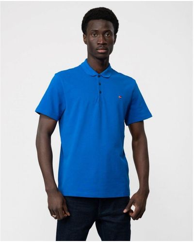 Napapijri Ealis Short Sleeve Polo Shirt - Blue