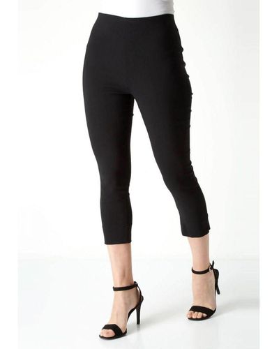 M&CO. Crop Stretch Trousers - Black