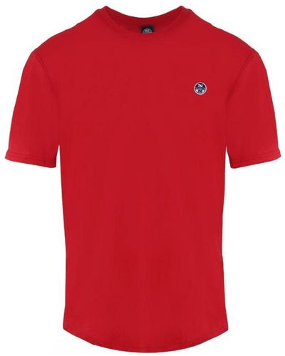 North Sails Rood Ns-t-shirt Met Ronde Hals Van