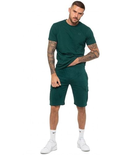 Enzo | T-shirt Trainingspak Met Shorts Set - Groen