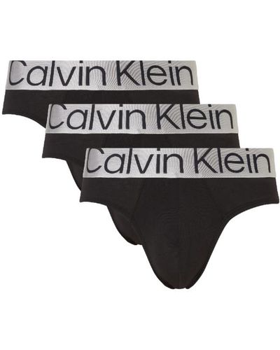 Calvin Klein Hip Brief 3 Pack Cotton - Black