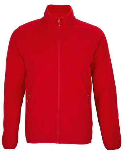 Sol's Factor Recycled Fleece Jacket () - Red