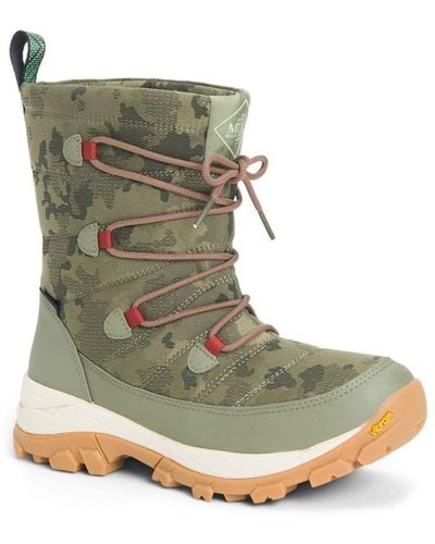Muck Boot Arctic Ice Nomadic Sport Agat Textile/Weather Wellingtons - Green