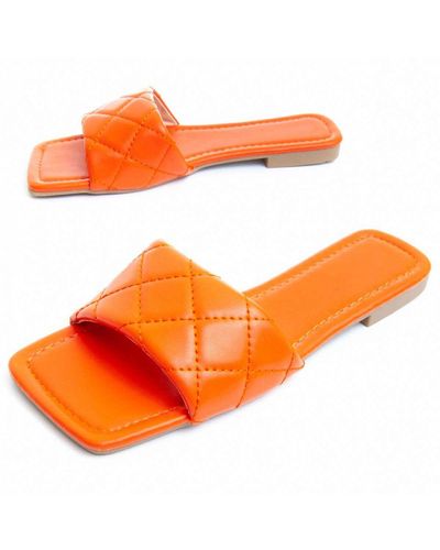 Montevita Flat Sandal Palanti In Naranja - Oranje
