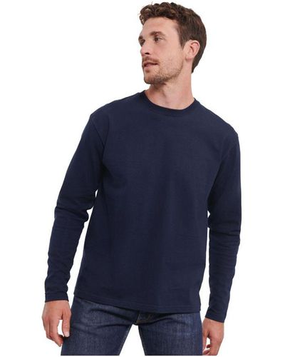 Russell Classic Long-Sleeved T-Shirt (French) - Blue