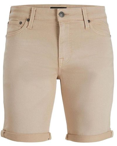 Jack & Jones Jack&Jones Denim Shorts With A Slim Fit And Small Cuffs - Natural