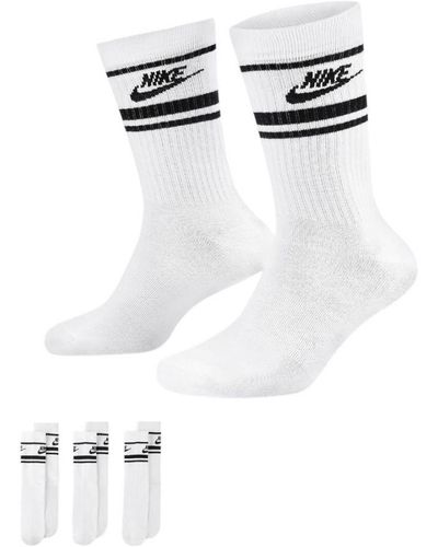Nike Socks Sportswear Dri-Fit Crew 3 Pairs - White