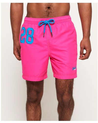 Superdry Waterpolo Swim Shorts - Pink