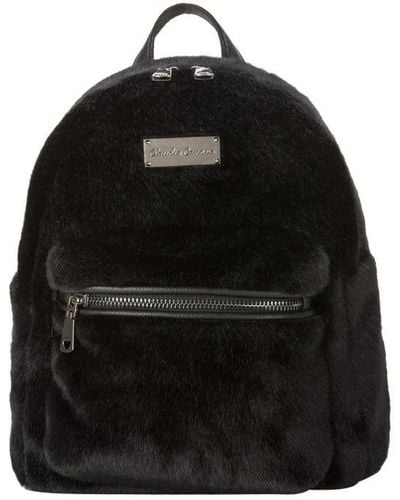 Claudia Canova Anii Xs Faux Fur Backpack - Black