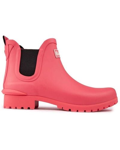 Barbour Wilton Boots - Red