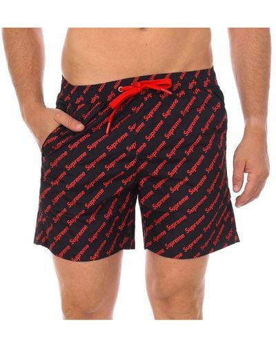 Supreme Mid-Length Boxer Swimsuit Cm-30061-Bp - Red