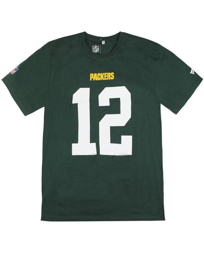 Fanatics Nfl Bay Packers Aaron Rodgers 12 T-Shirt Cotton - Green