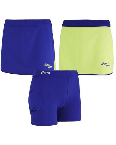 Asics Motion Dry Padel Tennis Skort - Blue