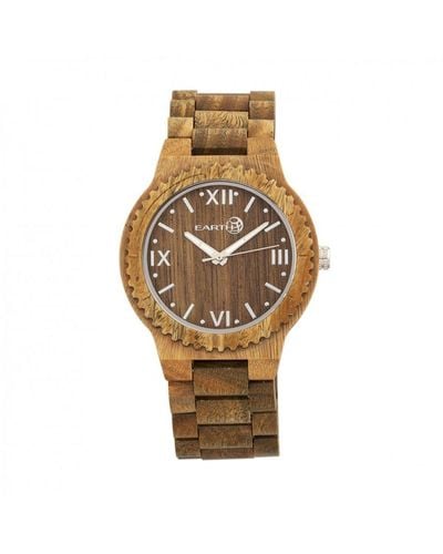 Earth Wood Bighorn Bracelet Watch - Metallic