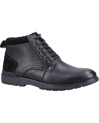 Hush Puppies Dean Leather Boots () - Black