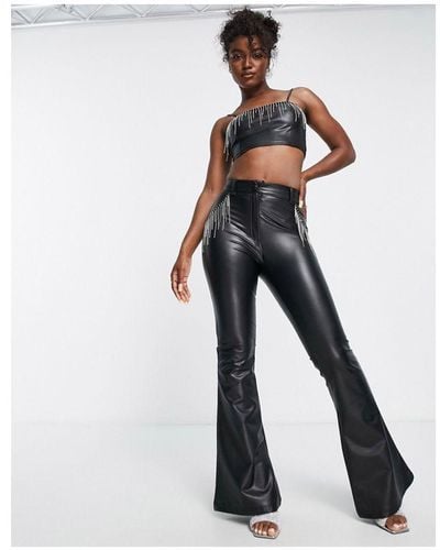 Selfridges leather deals trousers