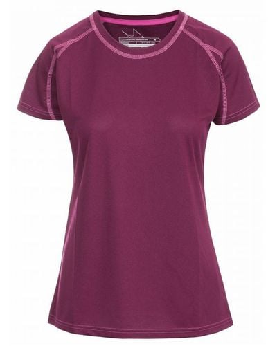 Trespass Ladies Mamo Short Sleeve Active T-Shirt - Purple