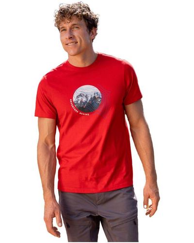 Mountain Warehouse Adventure Begins Organic Cotton T-Shirt () - Red