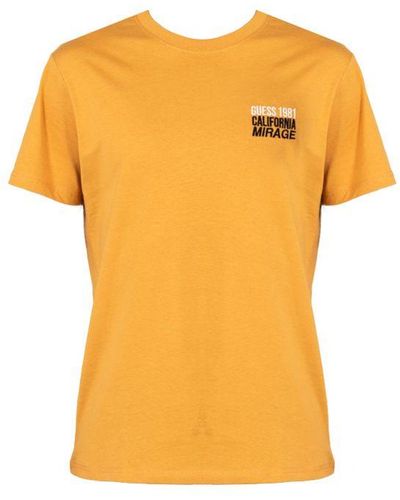 Guess T-shirt Mirage Mannen Oranje