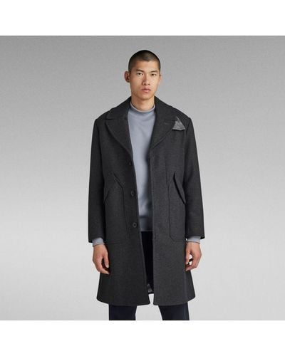 G-Star RAW G-Star Raw Premium Wool Overcoat - Grey