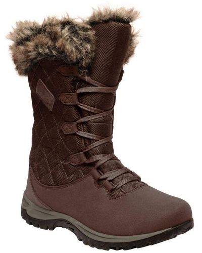 Regatta Newley Thermo Winter Quilted Snow Boots - Brown