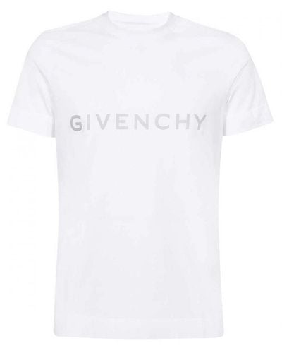 Givenchy Reflecterend Slim-fit T-shirt In Wit