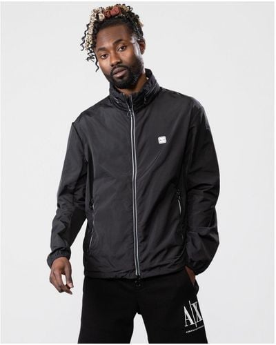 Armani Exchange Jacket With Packable Hood - Grey