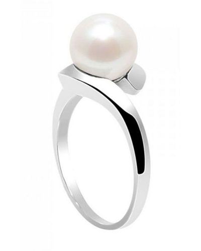 Blue Pearls Pearls Freshwater Pearl Ring And 925 - White
