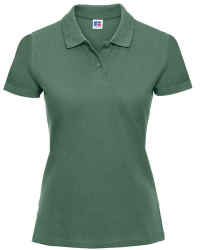 Russell Europe /Ladies Classic Cotton Short Sleeve Polo Shirt (Bottle) - Green