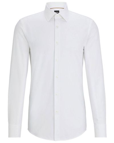 BOSS Hugo Boss Slim Fit Shirt - White
