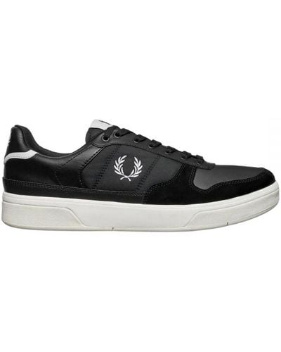 Fred Perry B7123 102 Trainers Leather - Black