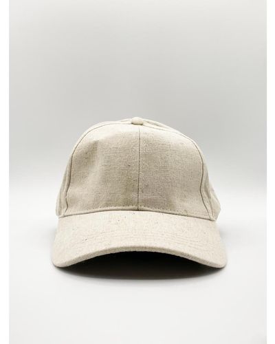 SVNX Linen Baseball Cap - Natural