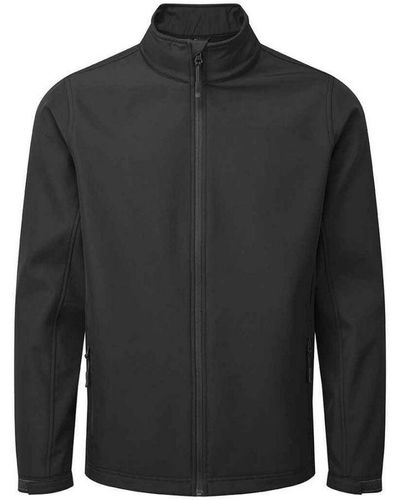 PREMIER Recycled Wind Resistant Soft Shell Jacket () - Black