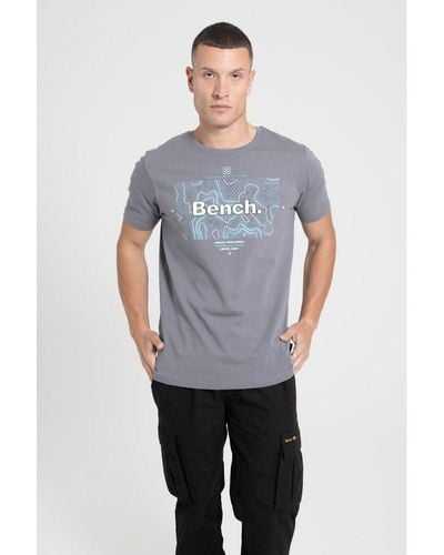Bench 'Ralphio' Cotton Ringer T-Shirt - Grey
