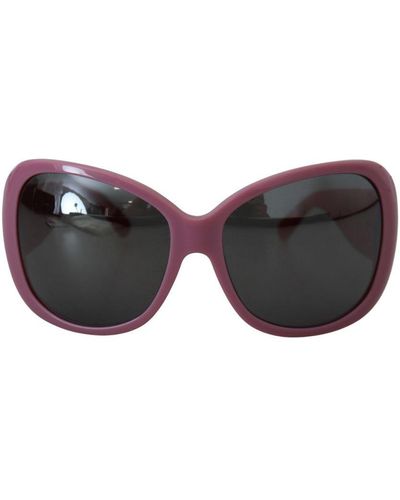 Dolce & Gabbana Gorgeous Oversized Plastic Frame Sunglasses - Brown