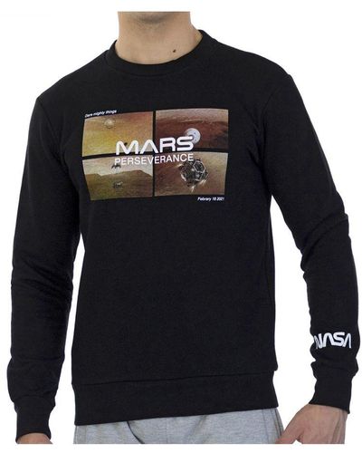 NASA Basic Long-Sleeved Crew-Neck Sweatshirt Mars09S For - Blue